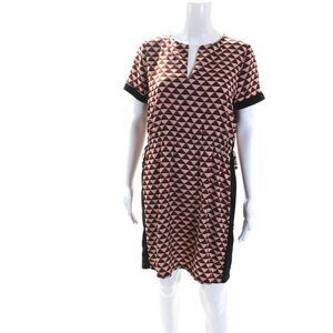 Scotch And Soda Womens Geometric Print V-Neck Blouson Dress Multicolor Size S